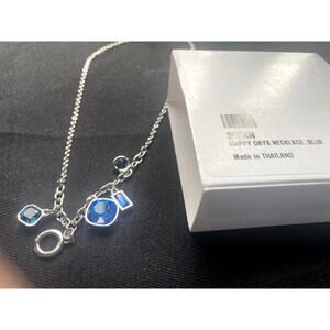 Touchstone Crystal by Swarovski Happy Days Necklace, Blue 2024N